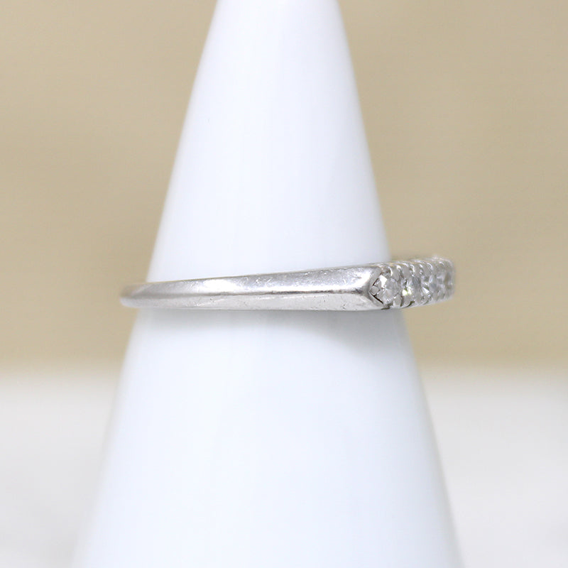 Classic Retro Nine Diamond & Platinum Band