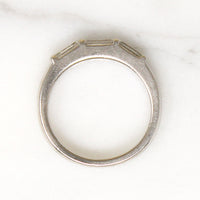 Chic Three Baguette Diamond & Platinum Band