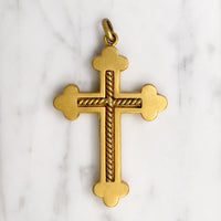 Handsome Victorian Gold Fill Budded Cross