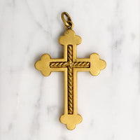 Handsome Victorian Gold Fill Budded Cross