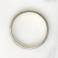 Well Loved 18k Gold Forget-Me-Not Art Deco Band