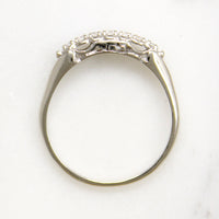 Pretty Mid Century Seven Diamond Wedding Band