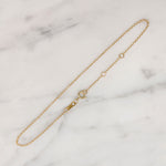 Dainty 14k Gold Cable Chain Bracelet