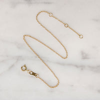 Dainty 14k Gold Cable Chain Bracelet