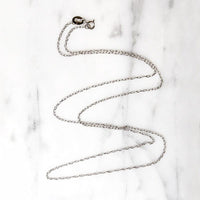 Recycled 14k White Gold Light Rope Chain