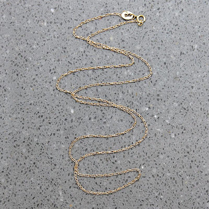 Recycled 14k Yellow Gold Light Rope Chain