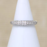 Deco Diamond Platinum Wedding Band by 720