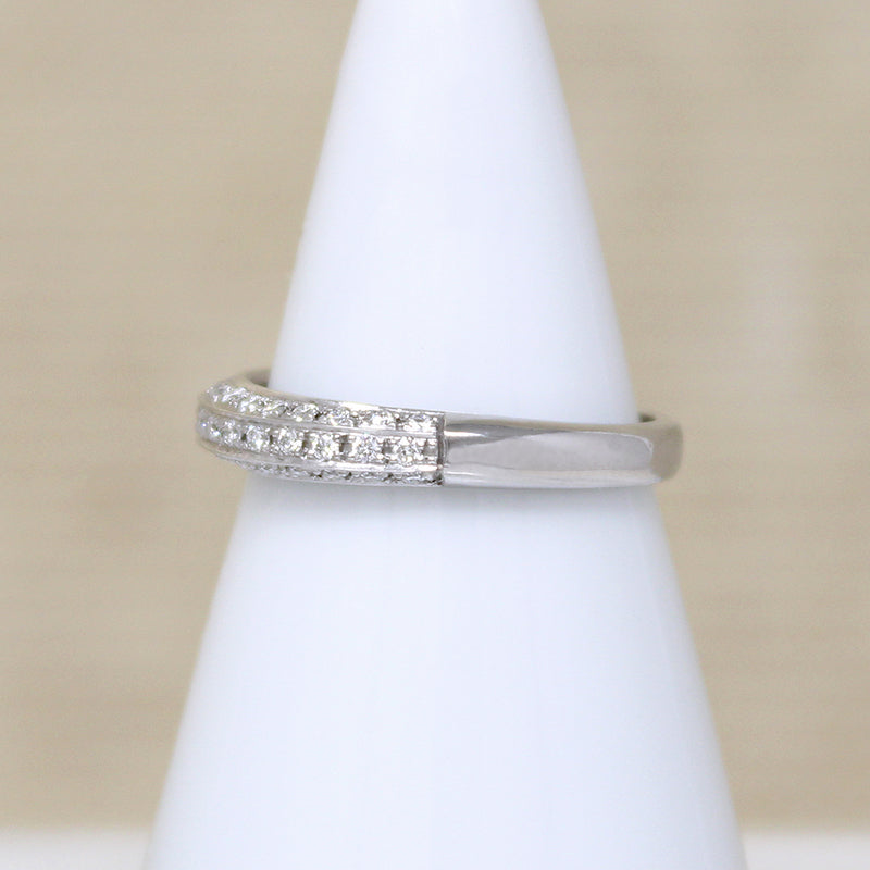 Deco Diamond Platinum Wedding Band by 720