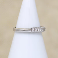 Deco Diamond Platinum Wedding Band by 720