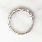 Deco Diamond Platinum Wedding Band by 720