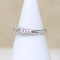 Deco Diamond White Gold Wedding Band by 720