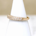 Deco Diamond 14k Gold Wedding Band by 720