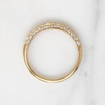 Deco Diamond 14k Gold Wedding Band by 720