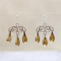 Pretty Sterling Silver Scandinavian Sølje Earrings