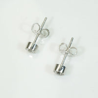 Old Mine Cut Diamonds in Platinum Stud Earrings