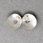 Ornate Onyx & Silver Bead Stud Earrings