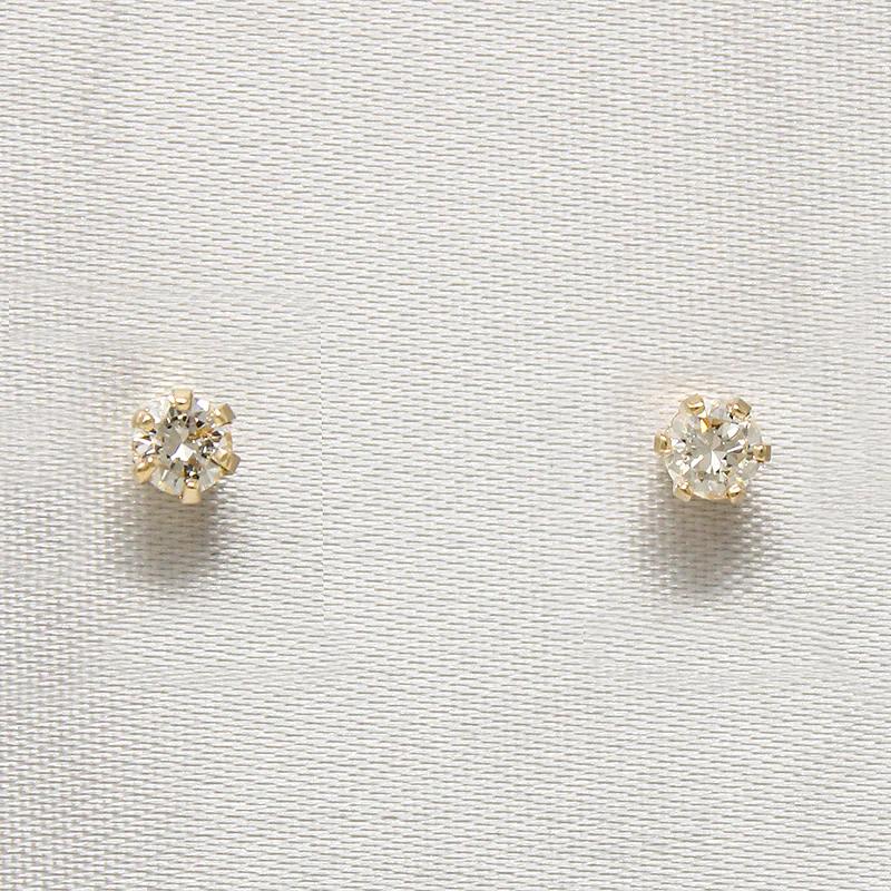 Sparkling Vintage Diamonds in Gold Stud Earrings