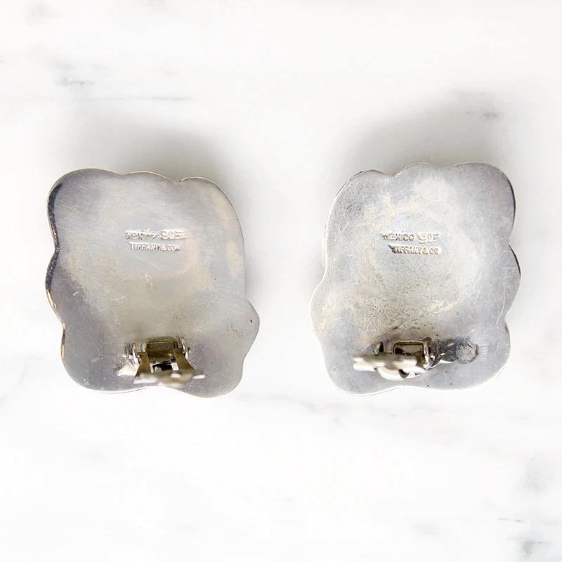 Exuberant Sterling Silver Leaf Earrings by Tiffany & Co.