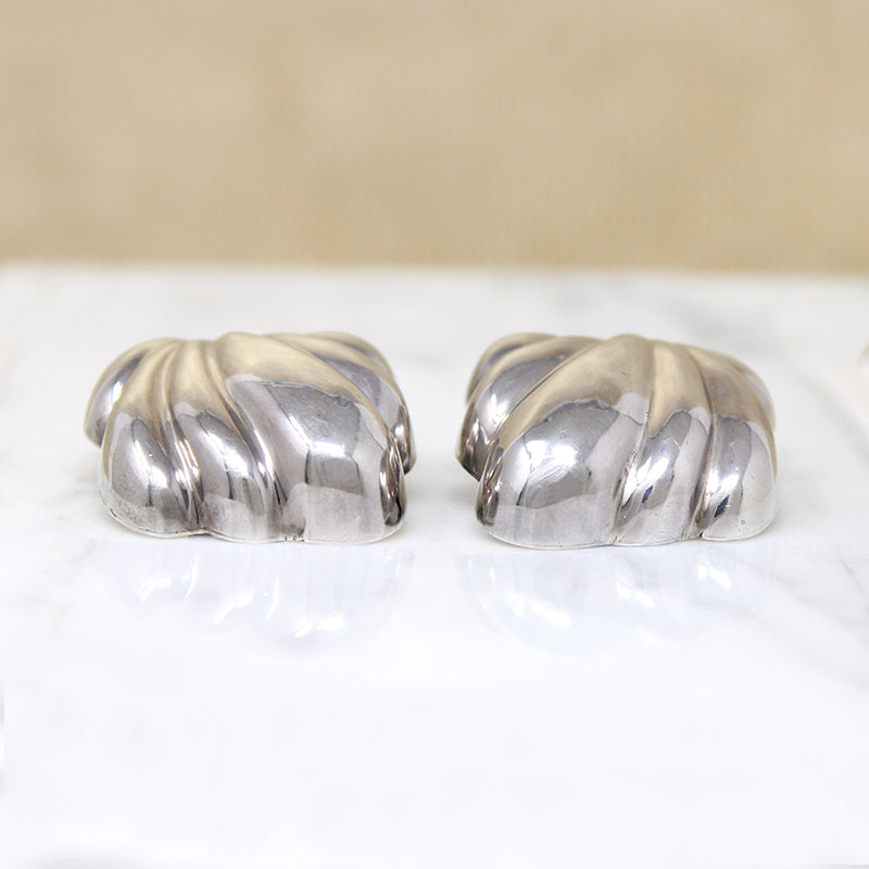 Exuberant Sterling Silver Leaf Earrings by Tiffany & Co.