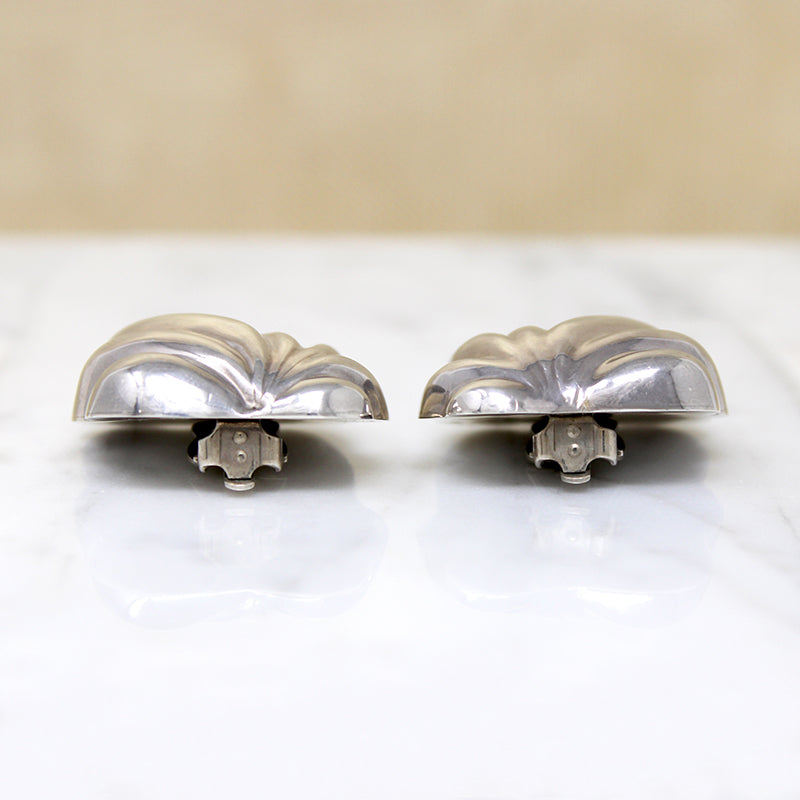 Exuberant Sterling Silver Leaf Earrings by Tiffany & Co.