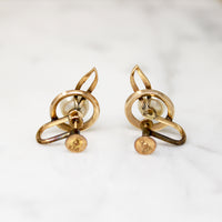 Mikimoto Pearl & Gold Apple Earrings