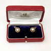 Mikimoto Pearl & Gold Apple Earrings