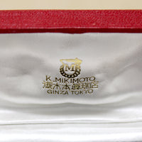 Mikimoto Pearl & Gold Apple Earrings