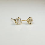 Antique 0.47tcw Diamonds in Gold Martini Stud Earrings