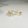 Antique 0.47tcw Diamonds in Gold Martini Stud Earrings