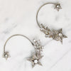 Signed Boucher Shooting Star Ear Cuffs