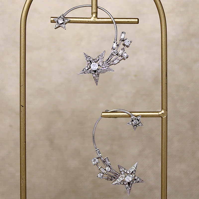 Signed Boucher Shooting Star Ear Cuffs