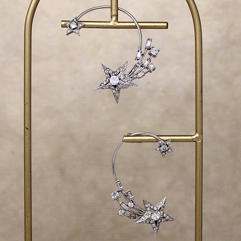 Signed Boucher Shooting Star Ear Cuffs