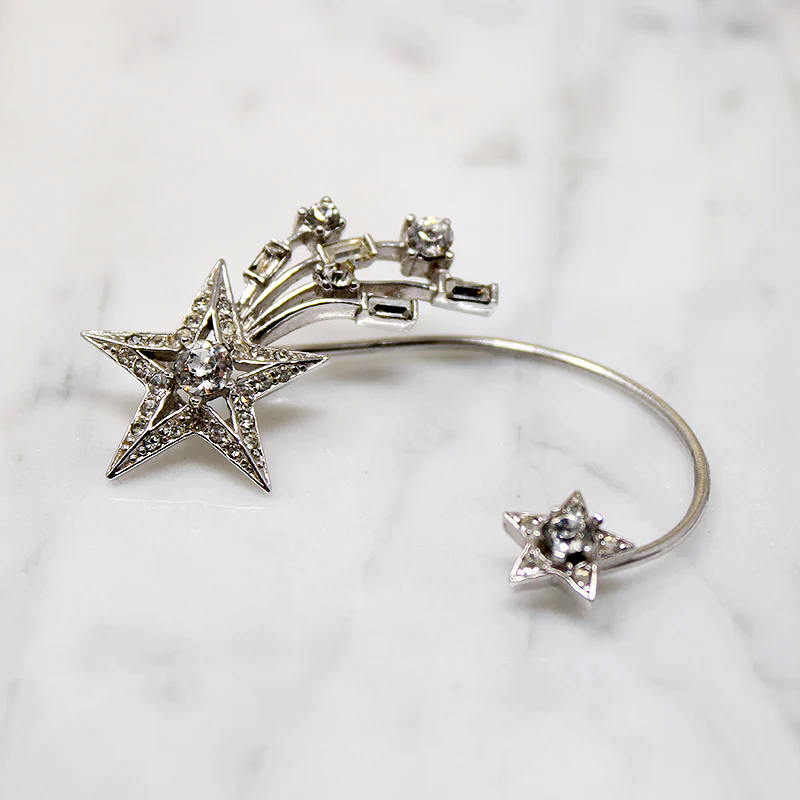 Signed Boucher Shooting Star Ear Cuffs