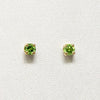 Gorgeous Green Garnets in 14k Gold Stud Earrings