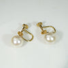 Mikimoto Pearls & Gold Screw Back "Studs"