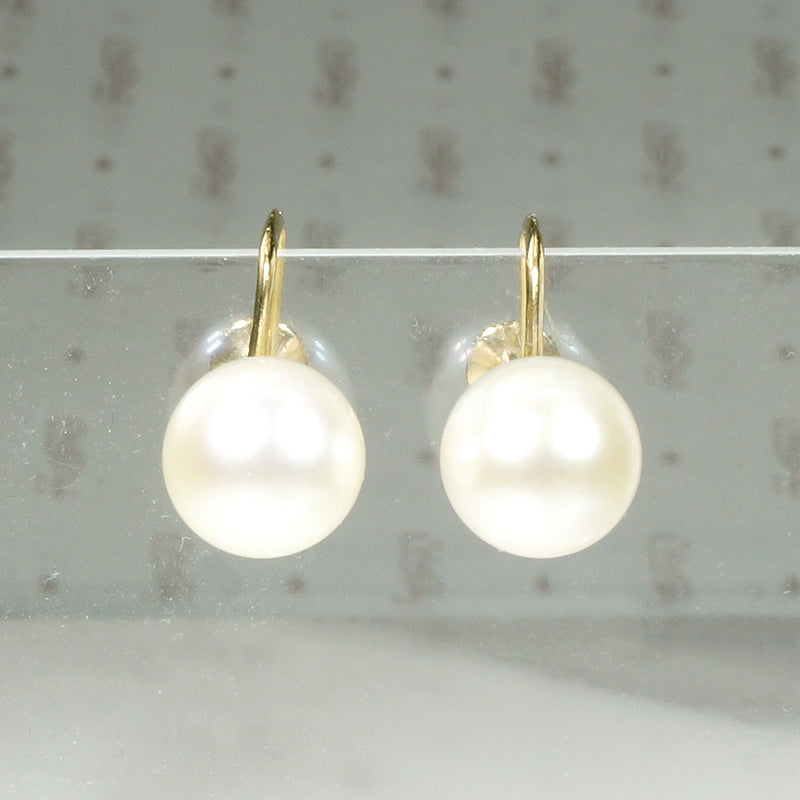 Mikimoto Pearls & Gold Screw Back "Studs"
