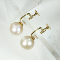 Mikimoto Pearls & Gold Screw Back "Studs"