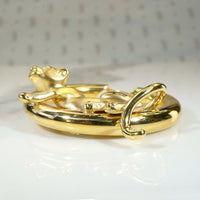 Charles Garnier 18k Gold Panther Hoops
