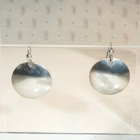 Sterling Silver Disc Earrings
