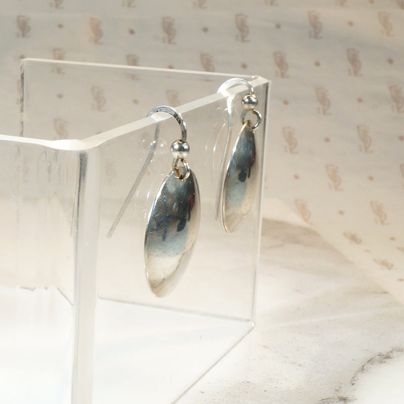 Sterling Silver Disc Earrings