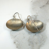 Sterling Silver Disc Earrings