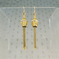Alluring 15ct Gold Tassel Earrings