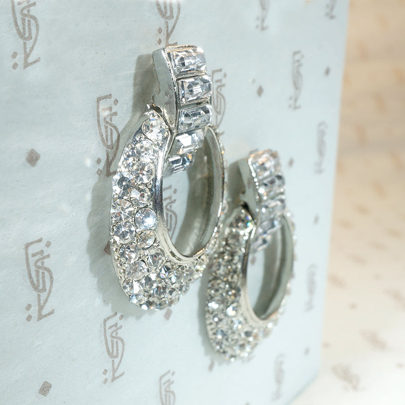Fabulous Rhinestone Door Knocker Earrings