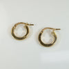 Italian 14k Gold Hoop Earrings