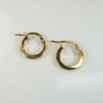 Italian 14k Gold Hoop Earrings