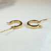 Italian 14k Gold Hoop Earrings