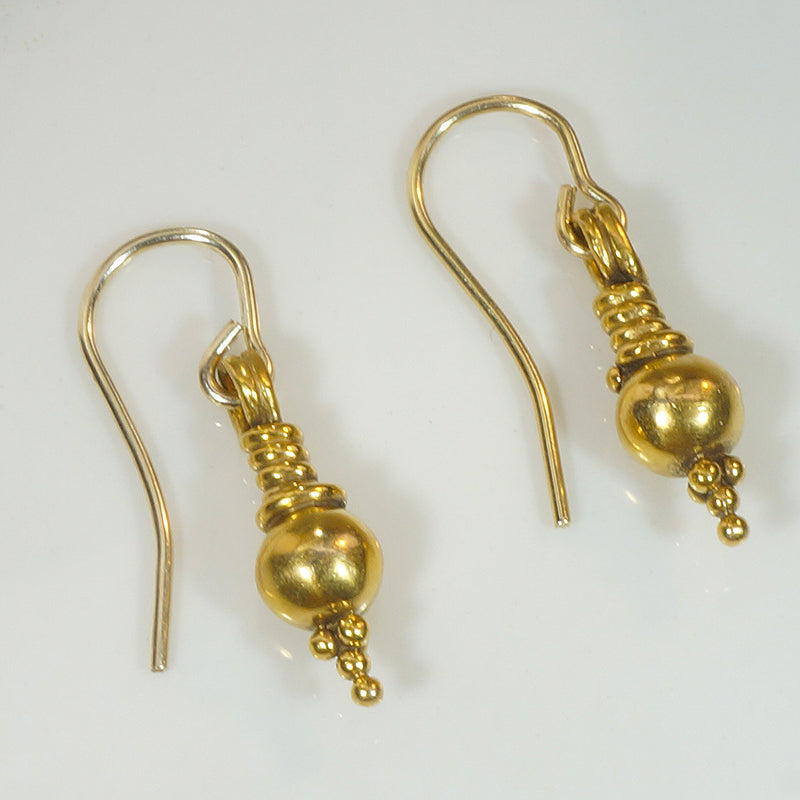 Lovely Vintage Gold Drop Earrings