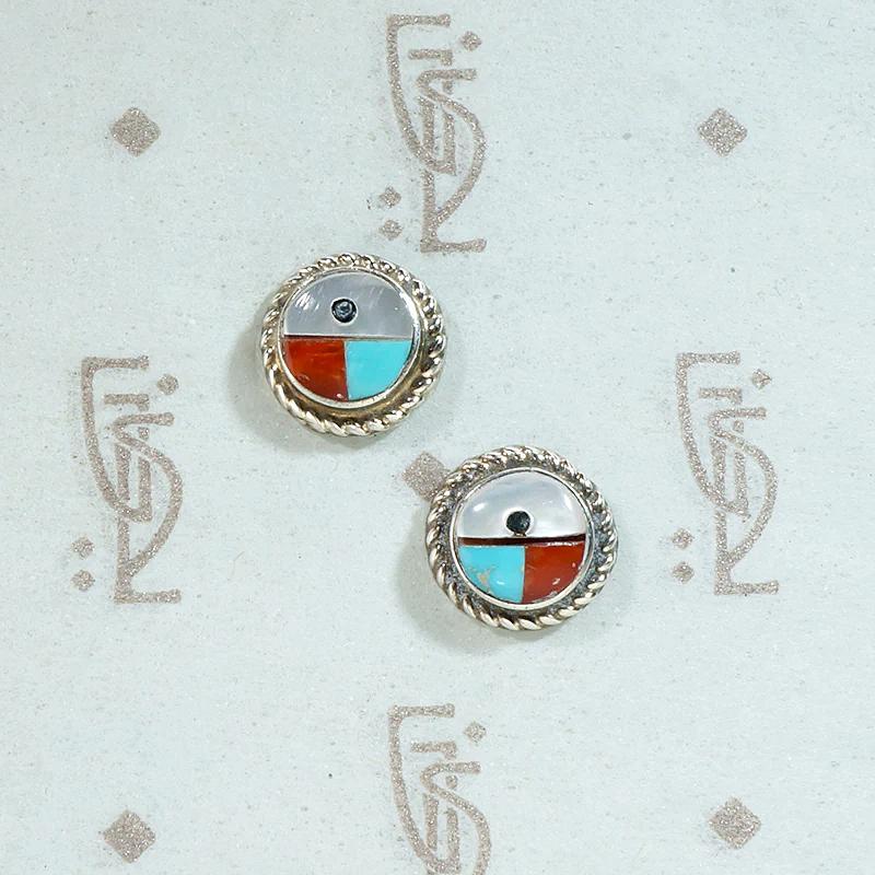 Darling Zuni Sunface Stud Earrings
