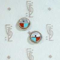 Darling Zuni Sunface Stud Earrings