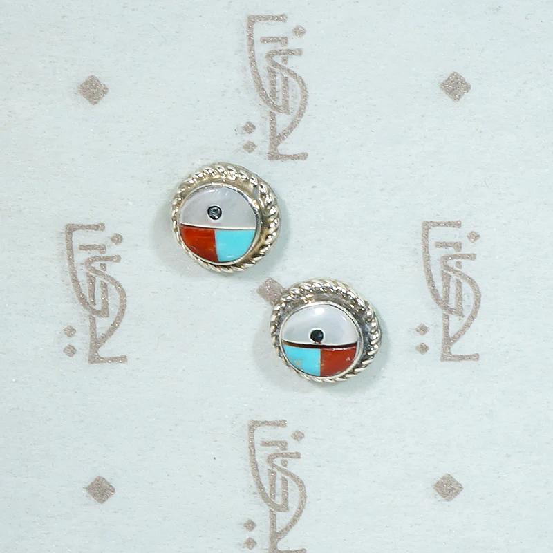 Darling Zuni Sunface Stud Earrings
